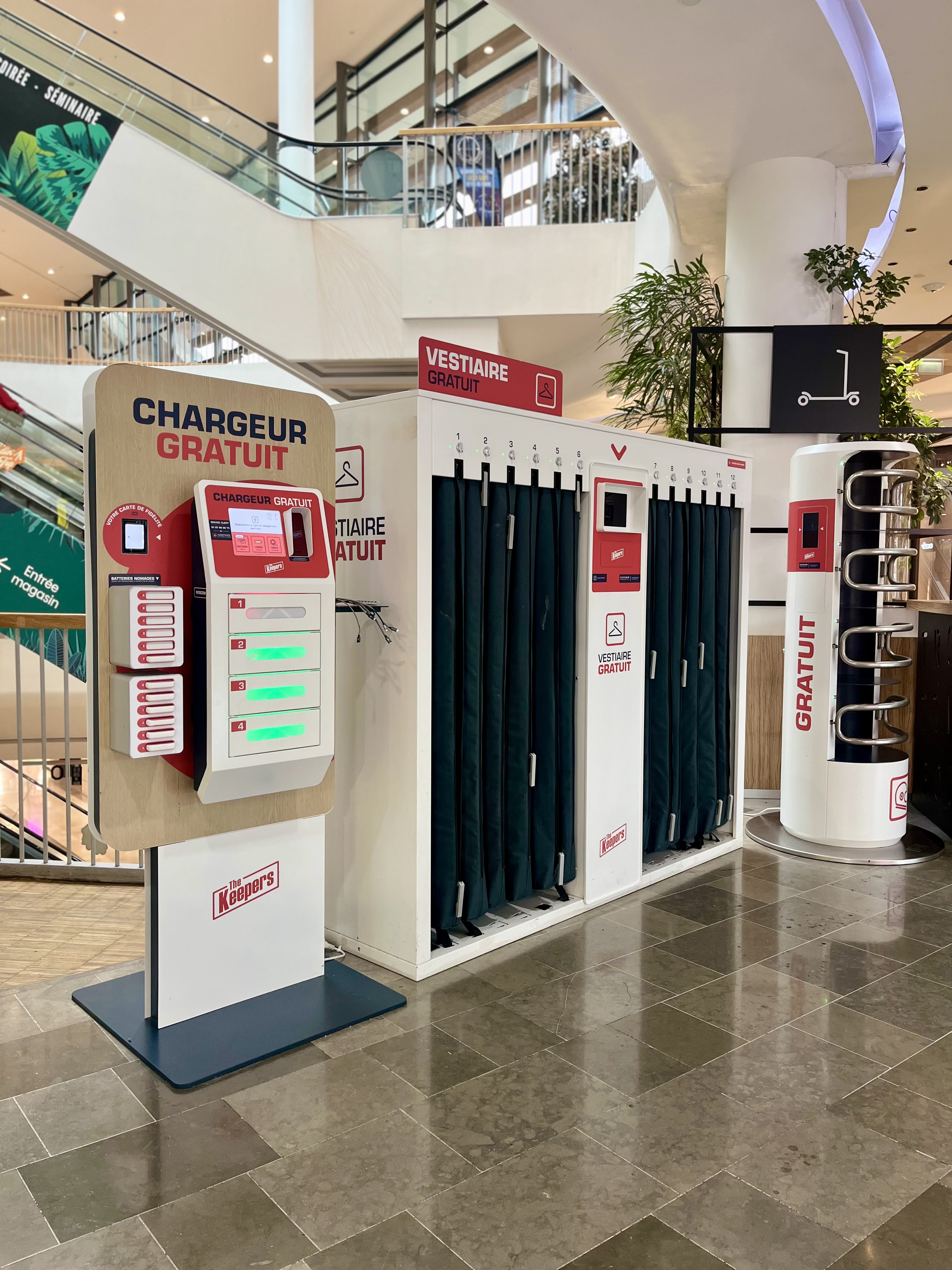 Das Multi-Service-Angebot der Keepers in einem Einkaufszentrum 
