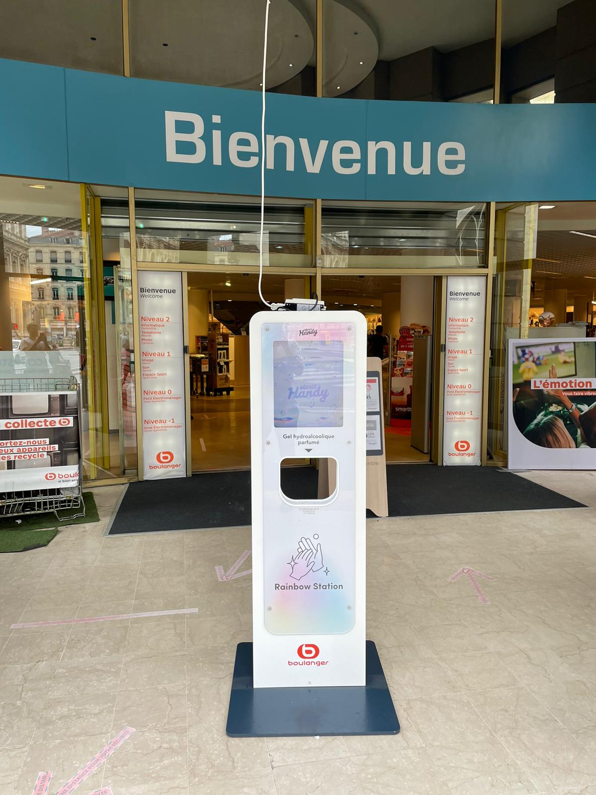 Borne de gel parfumé Boulanger Lyon